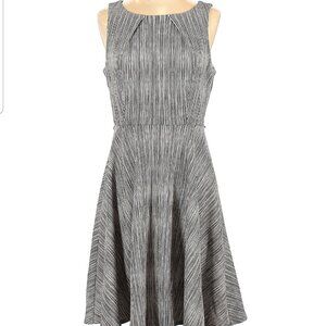 Elle Black and White Striped Dress women's size Small (342)